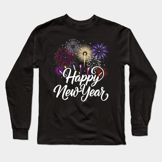 New Years Eve NYE 2024 Happy New Year Long Sleeve T-Shirt by antrazdixonlda